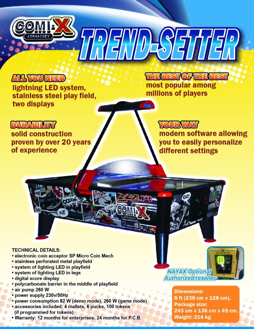 Comix Trend-Setter Air Hockey
