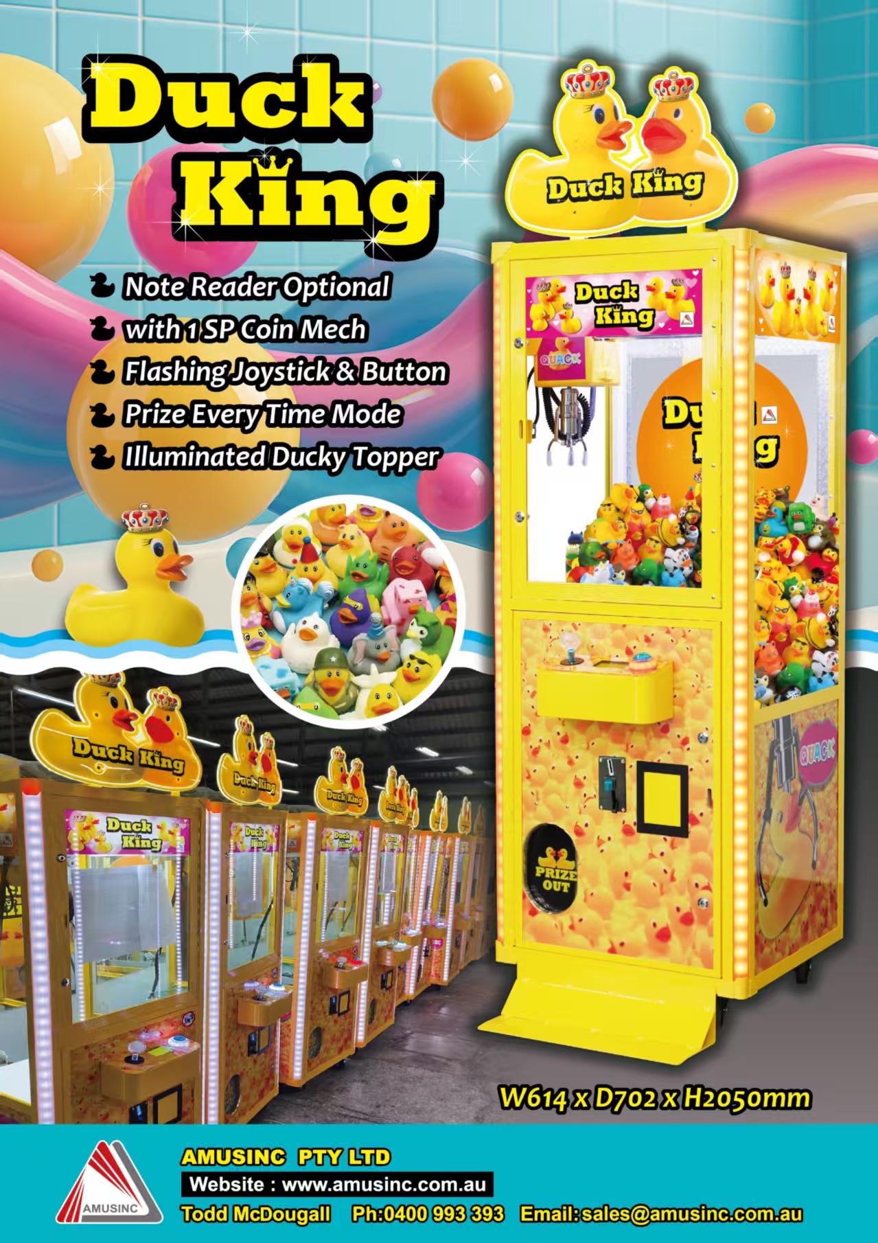 Duck King Claw Machine