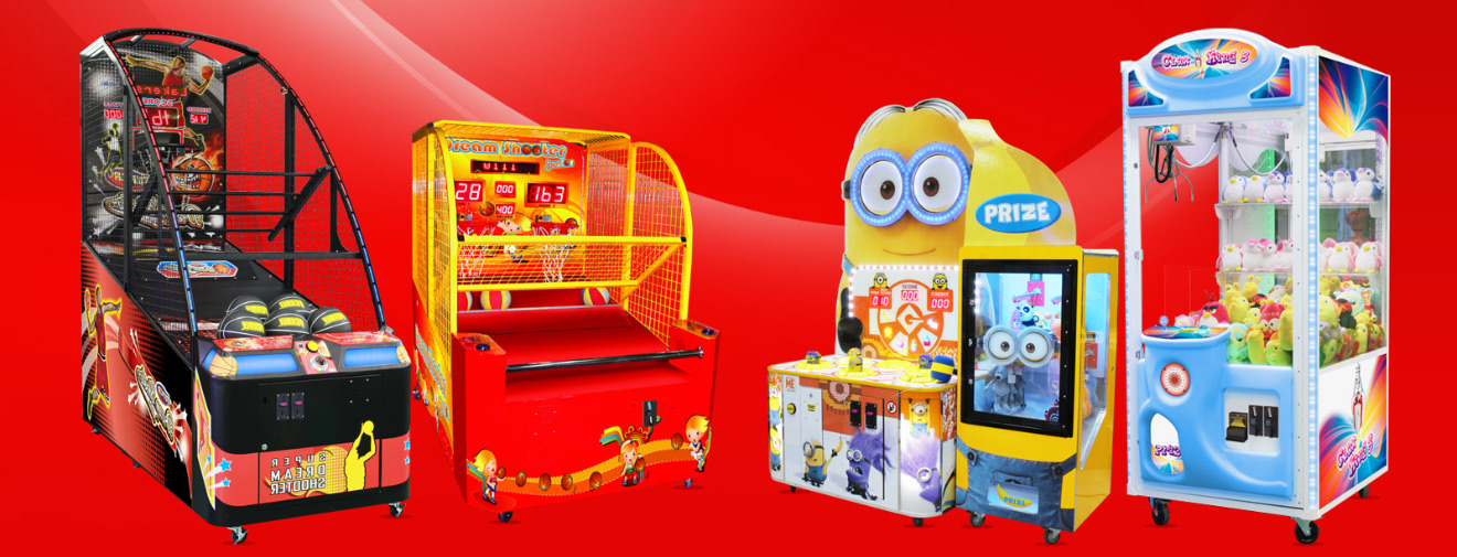 Play Verse machine collection featuring basketball arcade, claw machines, and skill games