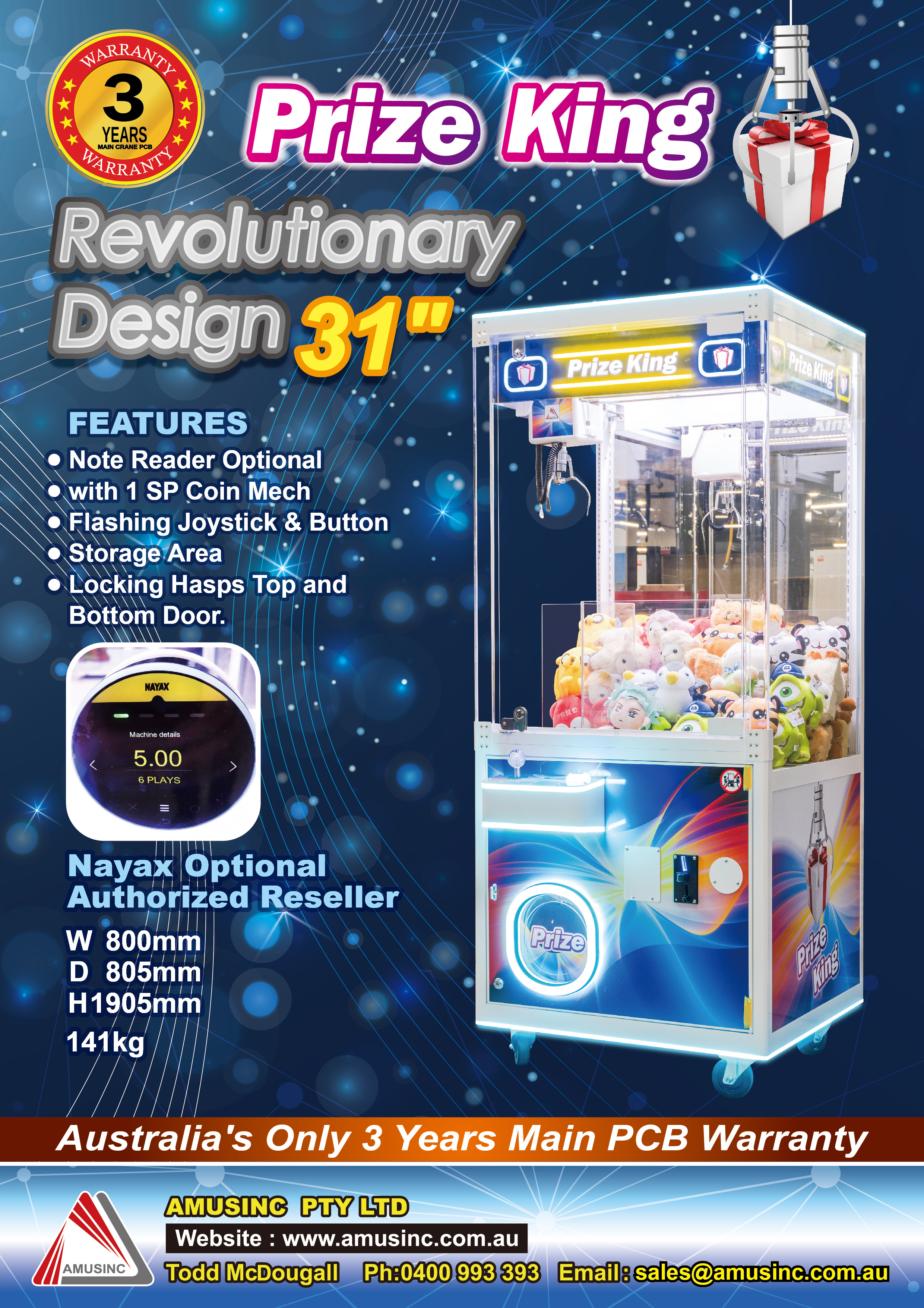 Prize King Claw Machine